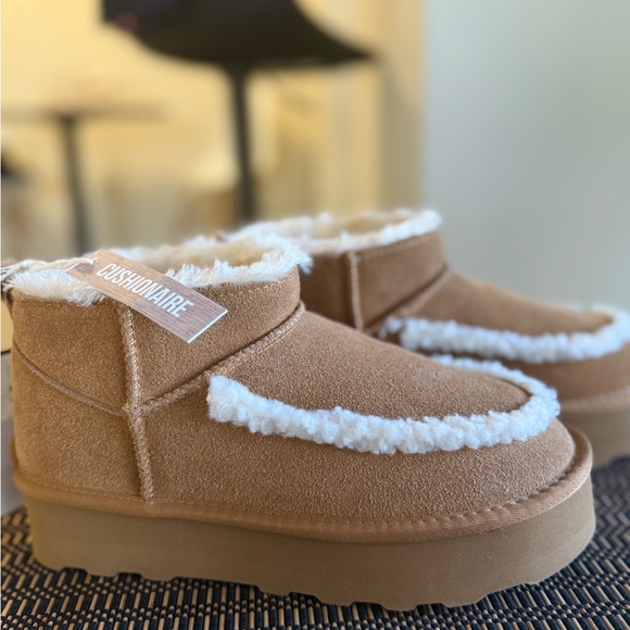 Women’s Chestnut Mini Platform Suede Boots – Size 7 – Brand New - Picture 4 of 8